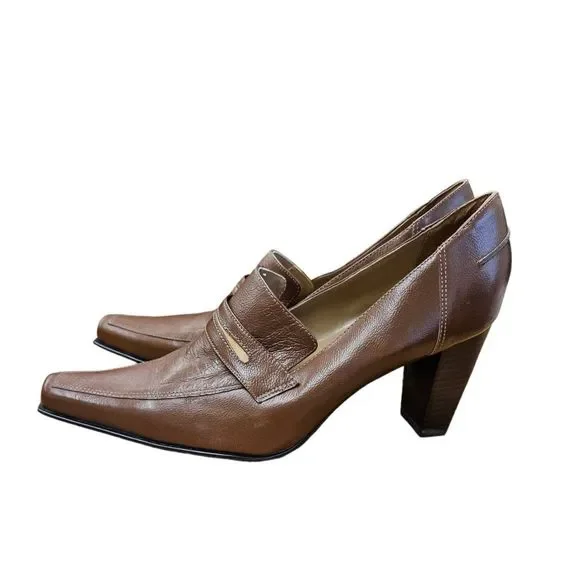 Luichiny leather Heeled Oxford size 8.5 - Picture 6 of 10